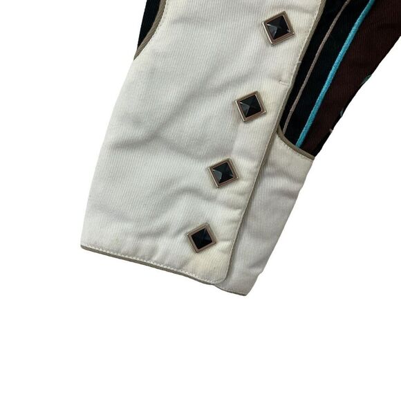 Panhandle Slim Western Black and Cream Shirt - Picture 14 of 16